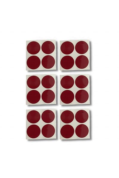 Red Goat Set of 24 double-sided adhesive pads for mounting and replacement Red Goat, foam, round, 50 mm