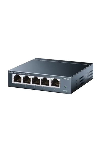 TP-LINK TL-SG105 5-Port Gigabit Desktop Network Switch – High-Speed Wired Connectivity – Green