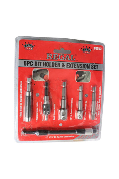 Regal مجموعة ملحقات المثقاب والحامل المكونة من 6 قطع