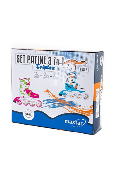 Maxtar Roller Skates, Purple/Pink, Size 34-37, for children