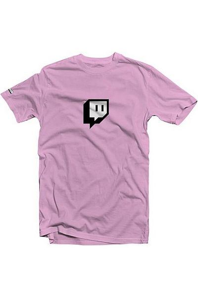 Twitch Purple unisex glitch cotton t-shirt, size s,