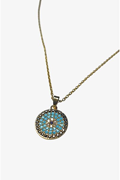 roseberry Evil Eye Beaded Stainless Steel Women's Necklace - R1565