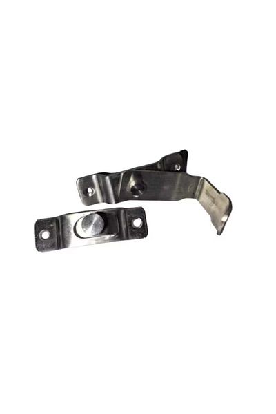 Coco City Set of 2 Cococity door/window locks, stainless steel, silver, 85 x 64 x 25 mm