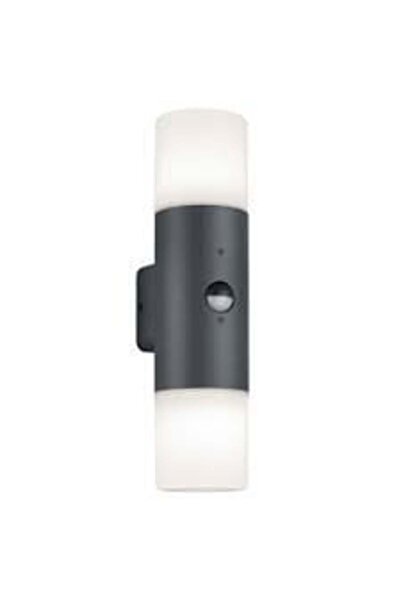 Klausen Outdoor wall light Ascot, 2 bulbs, E27 bulb, with motion sensor, black,