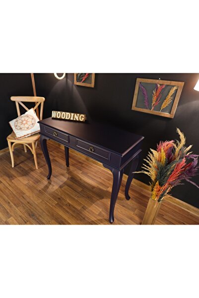 Wooding Mobilya 100 Cm Çekmeceli Masif Lacivert Dresuar