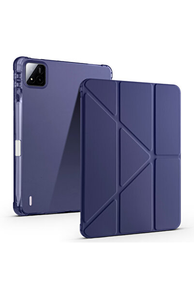 Nezih Case Poco Pad X1 Uyumlu Tri-Folding Kalem Bölmeli Uyku Modlu Akıllı Kılıf