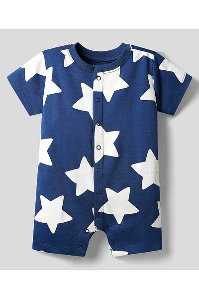 Bonfino Animal Printed Rompers (Pack Of 4) - Multicolor