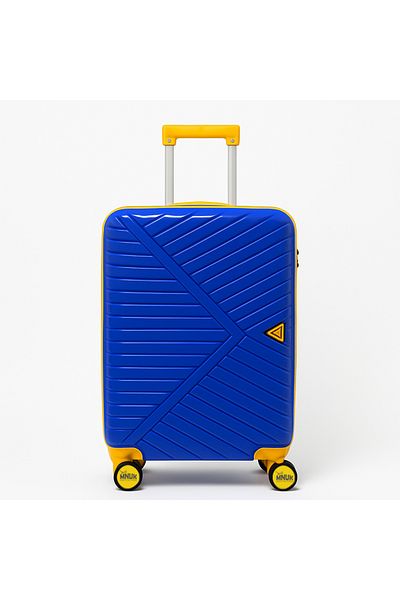 Mnuk VIATOR PREMIE Check In Luggage with Anti-Theft double Zipper, PP Material - Medium-24, Blue