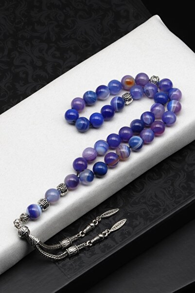 Alibaba Doğaltaş Αχάτης Φυσική Πέτρα Ροζάριο 8 mm Σφαίρα κοπής