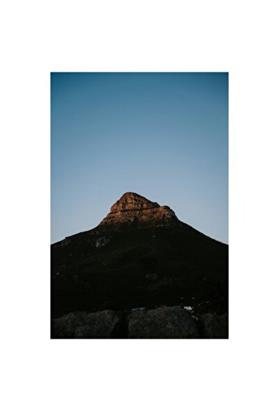 OEM Tablou Canvas, 'Lumina apusului peste varf de munte'