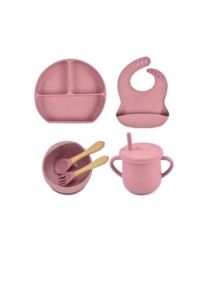 OSM Set de 6 silicon fara BPA, varietate de hrana pentru bebelusi, 6+ luni