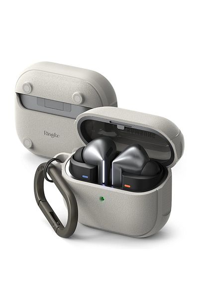 Royal Husa pentru Samsung Galaxy Buds 3/3 Pro, U55, Policarbonat, Warm Gray