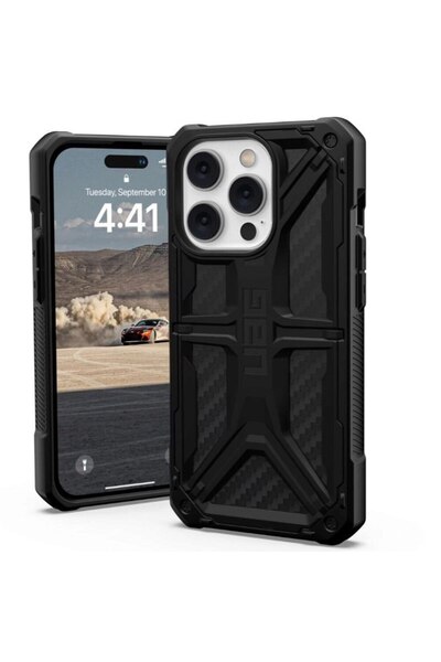 Royal Husa Protectie pentru iPhone 14 Pro, Protect, B27, Lexgard, Carbon Fiber
