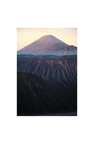 OEM Tablou Canvas, 'Munti in lumina diminetii calme', Munte, Rasarit, Culmi, Umbre, Peisaj