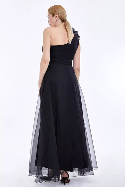 Fervente Elegant black sleeveless tulle dress Evelyn - XL(42)