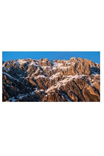 OEM Tablou Canvas, 'Muntii scaldati in lumina diminetii', 39 x 26cm