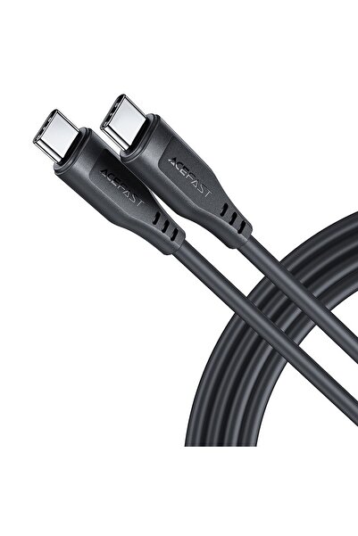 Royal Charging Cable, Type-C to Type-C, 60W, 3A, 1.2m, TPE, Black