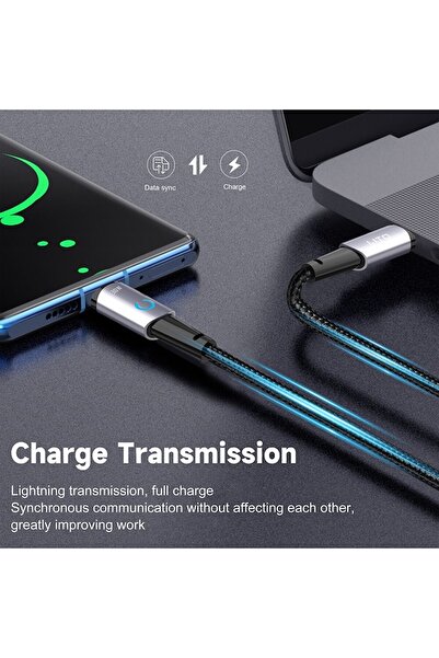 Lito Data Cable with Type-C, Lightning Connectors 30W, 1.2m - (LD10) - Black