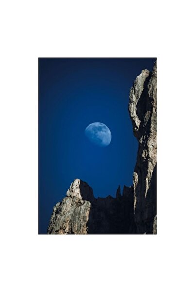 OEM Tablou Canvas, "Luna si stancile imbratisand cerul"