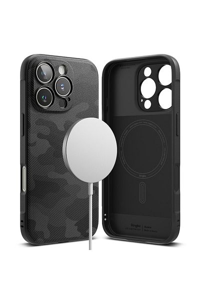 Tim High-Protection Case for iPhone 16 Pro Max, Timacondesign, B72, Thermoresistant Plastic, Camo Intens