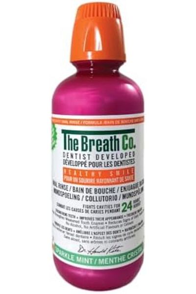 The Breath Co Alcohol-Free Mouthwash for 12 Hours Fresh Breath, Sparkling Mint, 473 ml by The Breath Co