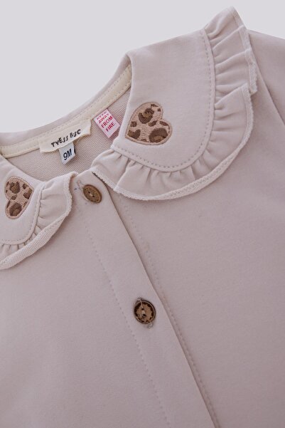 GB Baby Basic Bg Store Baby Girl Ecru Jumpsuit