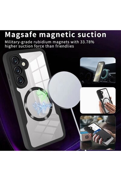 Velo Case compatible with Samsung Galaxy S25 + Screen Protector, Xtreme Armor W551, Purple