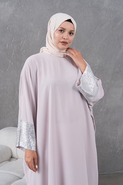 Fzd filizzade Sleeves Sequin Detailed Ferace Abaya