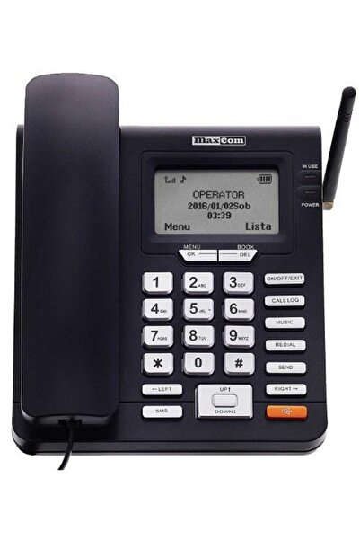 MAXCOM Τηλέφωνο Comfort MM28D, 2G (Μαύρο)