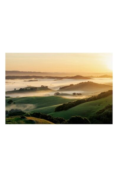 OEM Tablou Canvas, Rasaritul Pacii Etale, Natura, 100 x 100cm