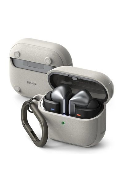 Royal Husa pentru Samsung Galaxy Buds 3/3 Pro, U55, Policarbonat, Warm Gray