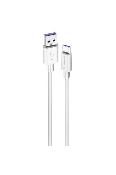 Royal Cablu USB-A la USB-C ROYAL, 5A, 1m, G82, TPE, Alb
