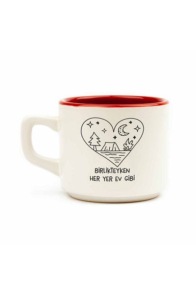 PALTO TASARIM When Together Every Place Is Like Home White Venus Mug - Gift Mug Cup Mug