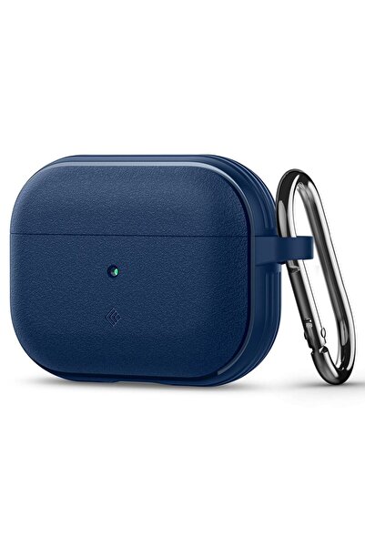 Royal Case with Metallic Holder for Apple AirPods Pro 1/2 Spigen Caseology Vault, U62, Aluminum, Navy Blue
