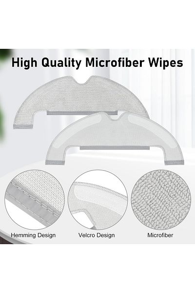 RotRever Xiaomi X10 Robot Vacuum Cleaner (M. Code: Bhr6068Eu) Compatible Brush, Filter, Mop Mop Spare Parts Set - 7 Pieces