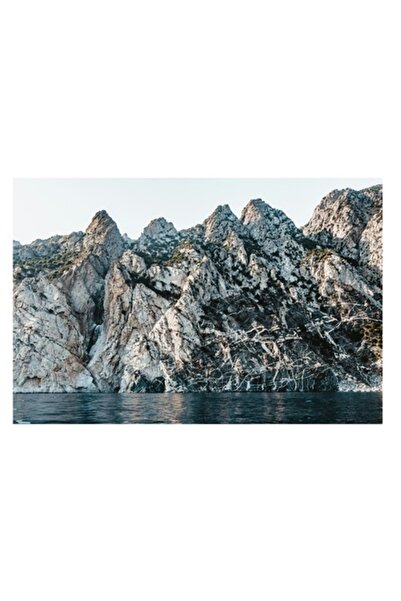 OEM Canvas Painting 'Misterul stancilor de la malul marii', Stones, Water, Sk...