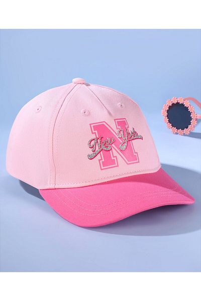 Pine kids Pine Kids Summer Cap New York Print - Pink