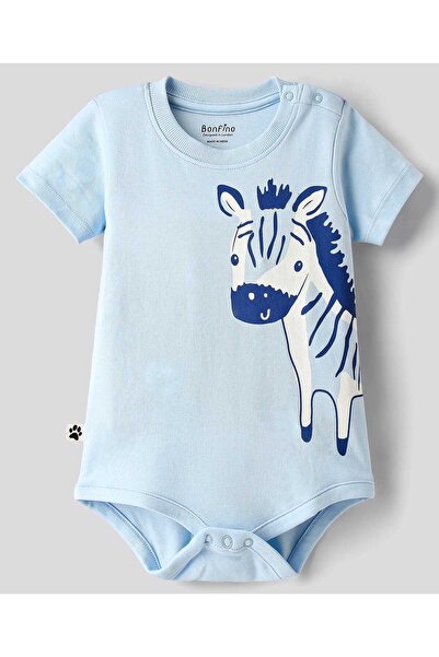 Bonfino 100% Cottons Printed Onesies (Pack of 3) - Multicolor