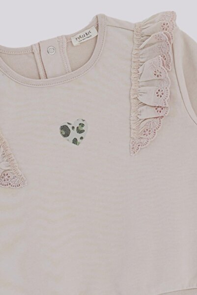 GB Baby Basic Bg Store Baby Girl Ecru Tracksuit Set