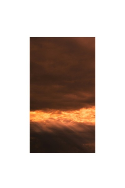 OEM Tablou Canvas, "Cerul aprins la apusul serii", Nor, Apus, Lumina, Cer, Dramatic, Cald, Stralucire, I