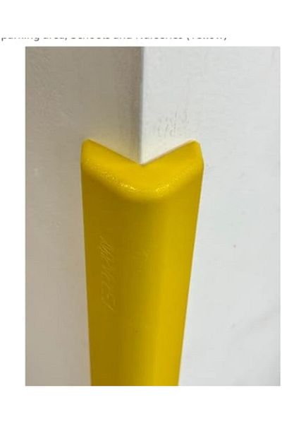 Generic Corner Wall Protection Guard, 100cm Height, Yellow, Safety Foam Padding