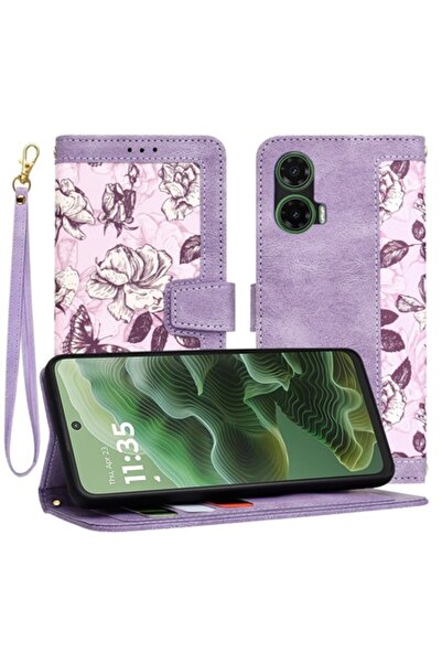 Royal Husă de protecție pentru Motorola Moto G35, ROYAL, B50, piele, violet prună misterioasă