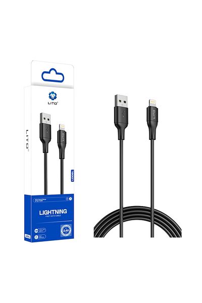Royal Cablu de date USB la Lightning, 1m, M64, Cupru, Negru