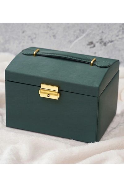 OEM Elegant green watch and jewelry organizer box