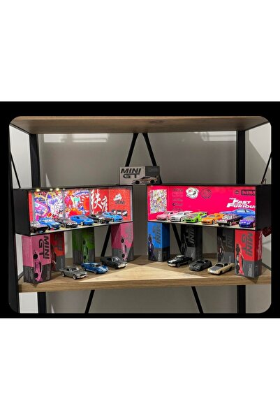 standes 2 adet Hotwheels Uyumlu 1.64 diorama garaj