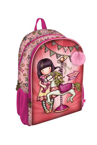 Santoro Ghiozdan Gorjuss Carousel 44 cm atasabil la troler