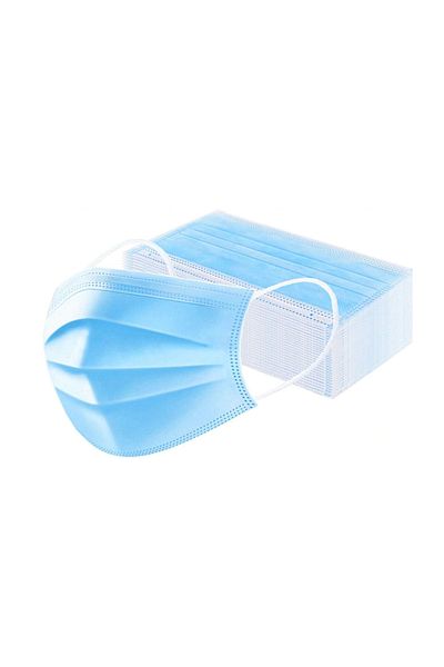 THK Set of 50 3-layer respiratory protection masks, 3-ply