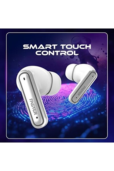 Faster QuestX Bluetooth 5.3 Earbuds - Wireless In-Ear Earphones with 10mm Drivers, 36H Playback, Noi