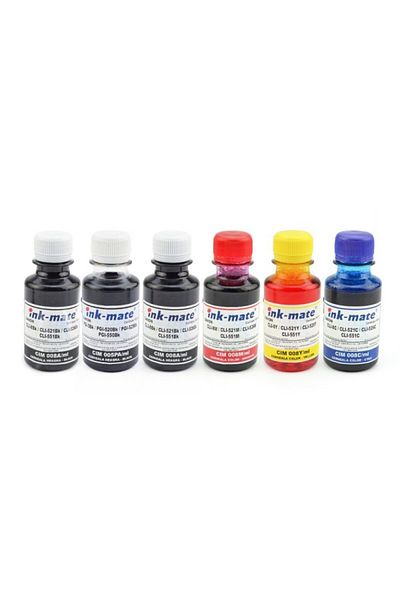 Piklinkmate Canon refillable cartridge ink in 6 colors 100 ml/color