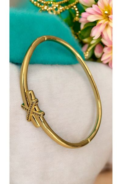İNN JEWELLERY Steel Handcuff Bracelet Tarnish-Free X Figured (2 Years Importer Guaranteed)